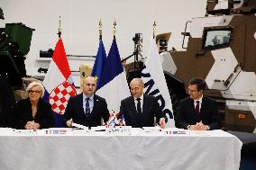 Vautrin Visit the Military Defence System Supplier KNDS - Versailles