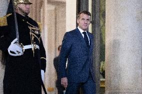 Emmanuel Macron meets with Croatia's Prime Minister Andrej Plenkovic - Paris
