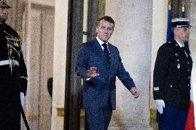 Emmanuel Macron meets with Croatia's Prime Minister Andrej Plenkovic - Paris