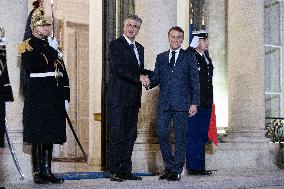 Emmanuel Macron meets with Croatia's Prime Minister Andrej Plenkovic - Paris
