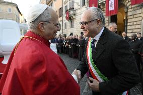 Pope Leo XIV's Traditional Homage To The Immaculate Conception - Rome