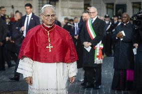 Pope Leo XIV's Traditional Homage To The Immaculate Conception - Rome