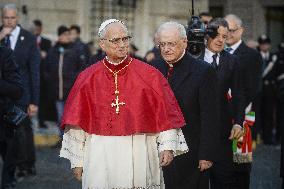 Pope Leo XIV's Traditional Homage To The Immaculate Conception - Rome