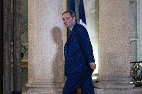 Official dinner with Croatia Prime Minister at the Elysee - Paris