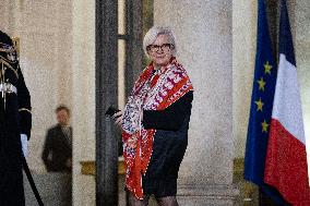 Official dinner with Croatia Prime Minister at the Elysee - Paris