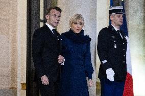 Official dinner with Croatia Prime Minister at the Elysee - Paris
