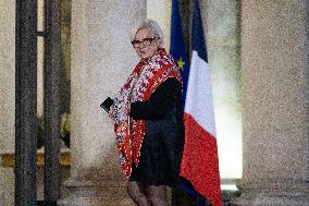 Official dinner with Croatia Prime Minister at the Elysee - Paris