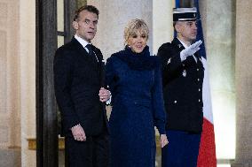 Official dinner with Croatia Prime Minister at the Elysee - Paris