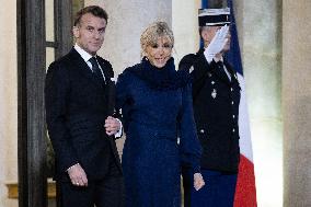 Official dinner with Croatia Prime Minister at the Elysee - Paris