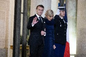 Official dinner with Croatia Prime Minister at the Elysee - Paris