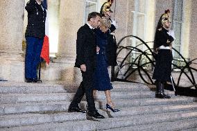 Official dinner with Croatia Prime Minister at the Elysee - Paris