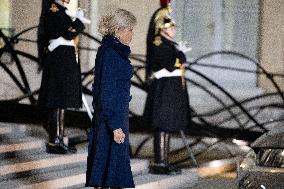 Official dinner with Croatia Prime Minister at the Elysee - Paris