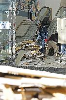 Aftermath of strong quake in northeastern Japan