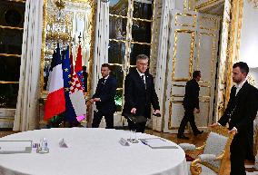 President Macron And PM Plenkovic Meeting - Paris
