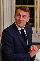 President Macron And PM Plenkovic Meeting - Paris