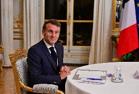 President Macron And PM Plenkovic Meeting - Paris