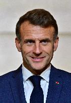 President Macron And PM Plenkovic Give A Press Conference - Paris