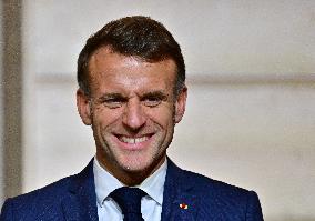 President Macron And PM Plenkovic Give A Press Conference - Paris