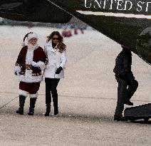 Melania Trump Participates in a Fundraiser for Toys for Tots