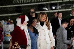 Melania Trump Participates in a Fundraiser for Toys for Tots