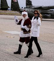 Melania Trump Participates in a Fundraiser for Toys for Tots