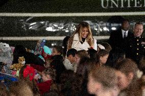 Melania Trump Participates in a Fundraiser for Toys for Tots