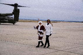 Melania Trump Participates in a Fundraiser for Toys for Tots