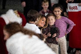 Melania Trump Participates in a Fundraiser for Toys for Tots