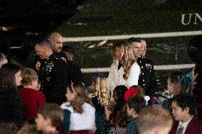 Melania Trump Participates in a Fundraiser for Toys for Tots