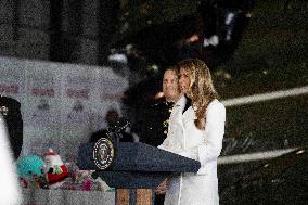 Melania Trump Participates in a Fundraiser for Toys for Tots