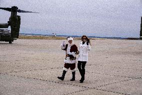 Melania Trump Participates in a Fundraiser for Toys for Tots