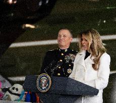 Melania Trump Participates in a Fundraiser for Toys for Tots