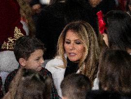 Melania Trump Participates in a Fundraiser for Toys for Tots