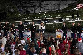 Melania Trump Participates in a Fundraiser for Toys for Tots