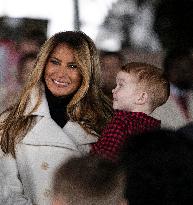 Melania Trump Participates in a Fundraiser for Toys for Tots