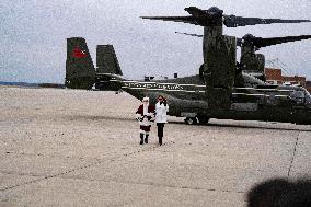 Melania Trump Participates in a Fundraiser for Toys for Tots