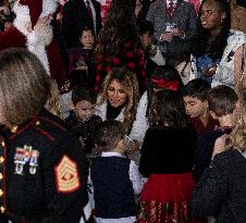 Melania Trump Participates in a Fundraiser for Toys for Tots