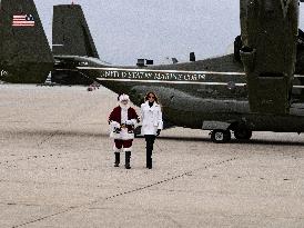 Melania Trump Participates in a Fundraiser for Toys for Tots