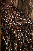 Religious Procession During Fete Des Lumieres 2025 - Lyon