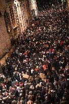 Religious Procession During Fete Des Lumieres 2025 - Lyon