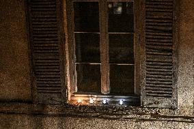 Religious Procession During Fete Des Lumieres 2025 - Lyon