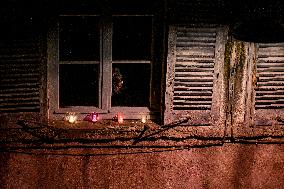 Religious Procession During Fete Des Lumieres 2025 - Lyon