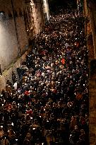 Religious Procession During Fete Des Lumieres 2025 - Lyon