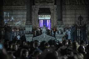 Religious Procession During Fete Des Lumieres 2025 - Lyon