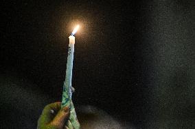 Religious Procession During Fete Des Lumieres 2025 - Lyon