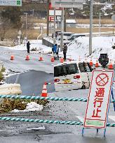 Aftermath of strong quake in northeastern Japan