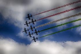 Passage of The Tricolor Arrows Over the - Rome