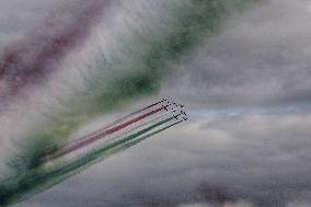 Passage of The Tricolor Arrows Over the - Rome