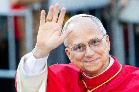 Pope Leo XIV's Traditional Homage To The Immaculate Conception - Rome