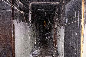 Fire at an apartment block